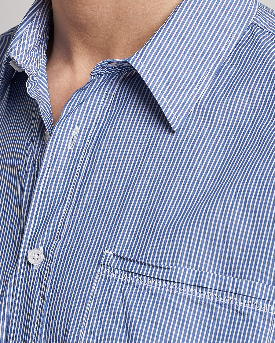 Men | Shirts | Orlebar Brown | Grasmoor Relaxed Fit Striped Shirt Navy/White