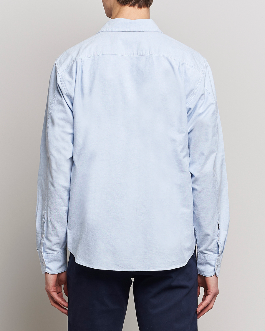 Men | Shirts | Orlebar Brown | Grasmoor Relaxed Fit Tape Rim Shirt Serenity Blue