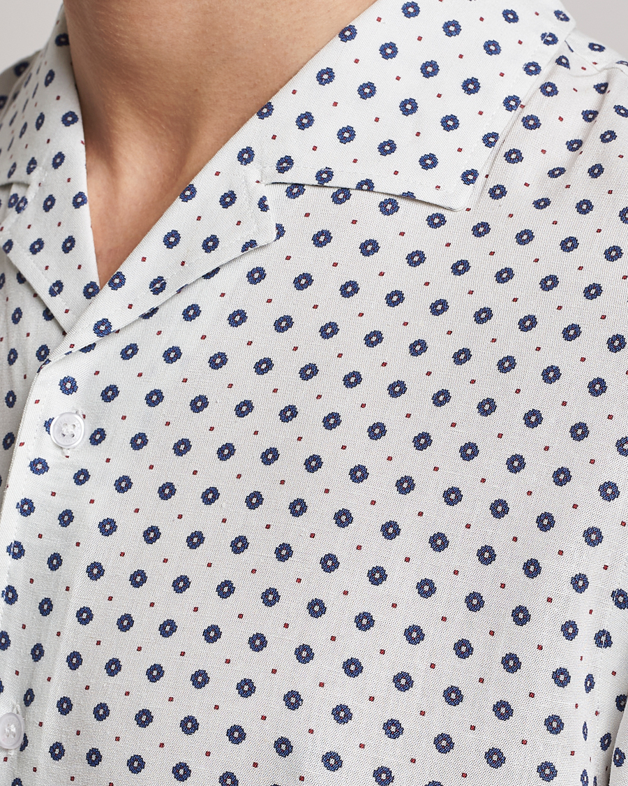 Men | Shirts | Orlebar Brown | Hibbert Cravat Linen/Viscose Shirt Sea Mist