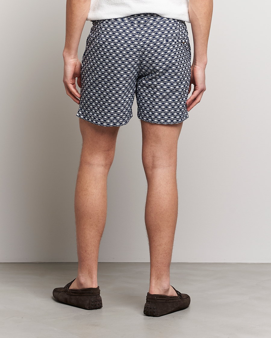 Men | Swimwear | Orlebar Brown | Bulldog Tela Jacquard Swimshorts Night Iris