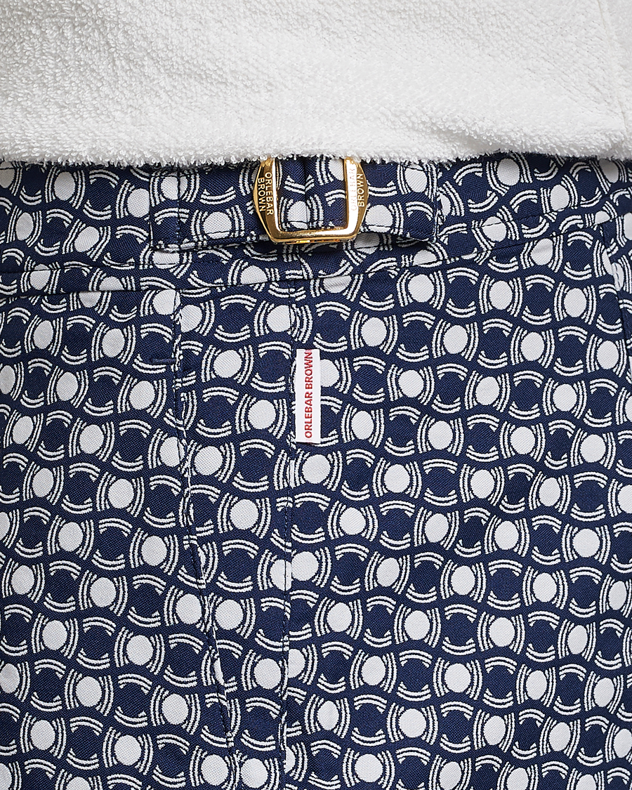 Men | Swimwear | Orlebar Brown | Bulldog Tela Jacquard Swimshorts Night Iris