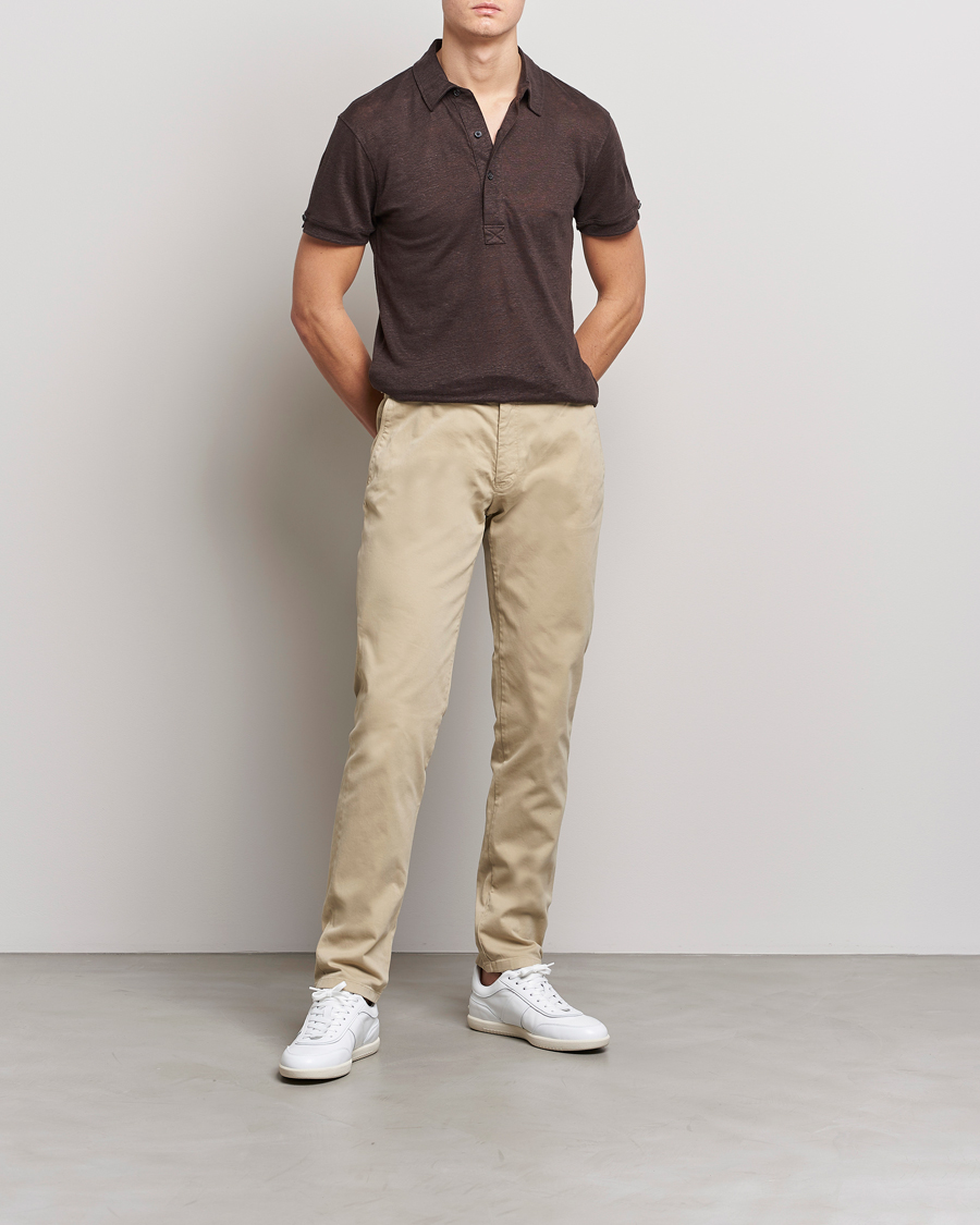 Men | Trousers | Orlebar Brown | Fallon Stretch Cotton Chinos Sand Dune