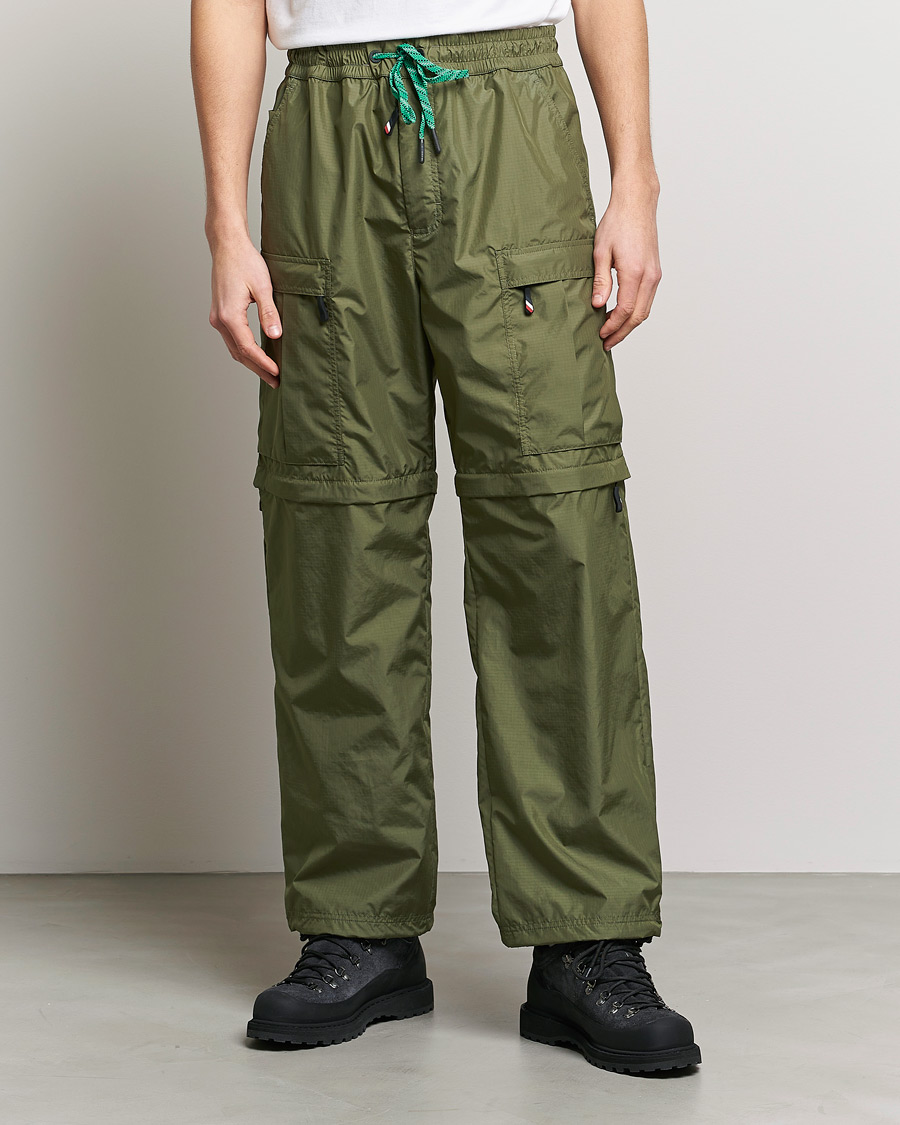 Men | Cargo Trousers | Moncler Grenoble | Zip Off Cargo Pants Olive