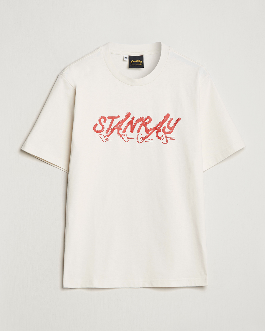 Men | T-Shirts | Stan Ray | Running Crew Neck T-Shirt Natural