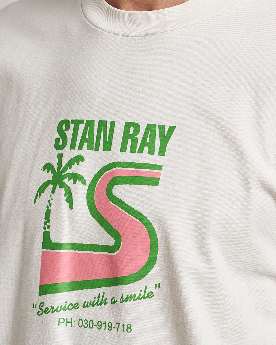 Men | T-Shirts | Stan Ray | Printed Crew Neck T-Shirt Natural