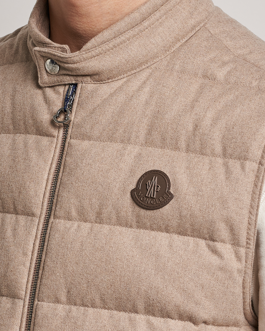 Men | Gilets | Moncler | Gallienne Flannel Vest Light Grey
