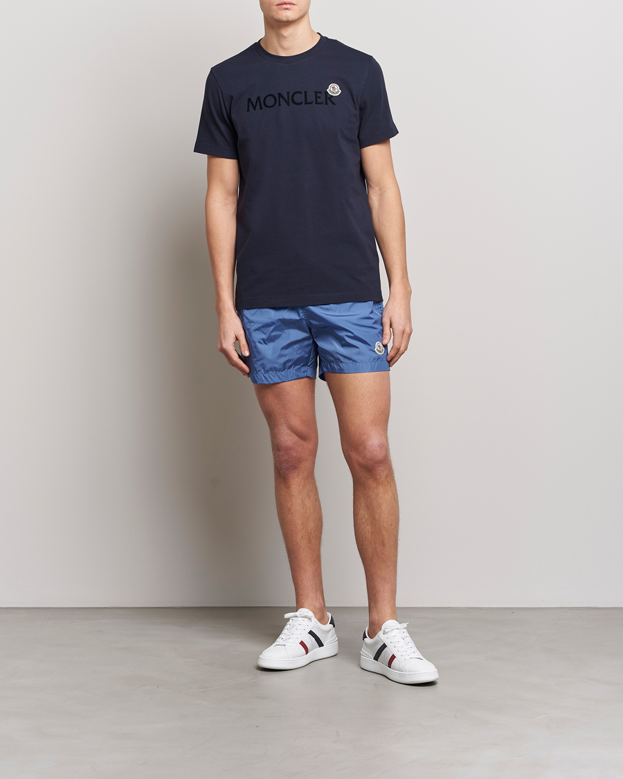 Men | Swimwear | Moncler | Nylon Swim Trunks Light Blue