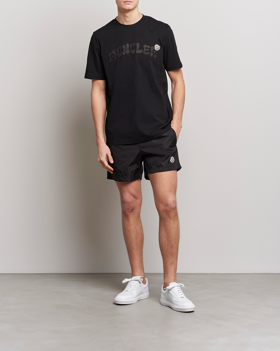 Men | Swimwear | Moncler | Nylon Swim Trunks Black
