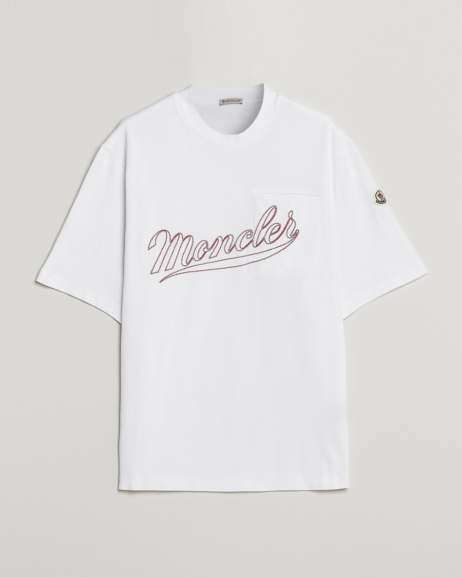 Men | T-Shirts | Moncler | Signature T-Shirt White