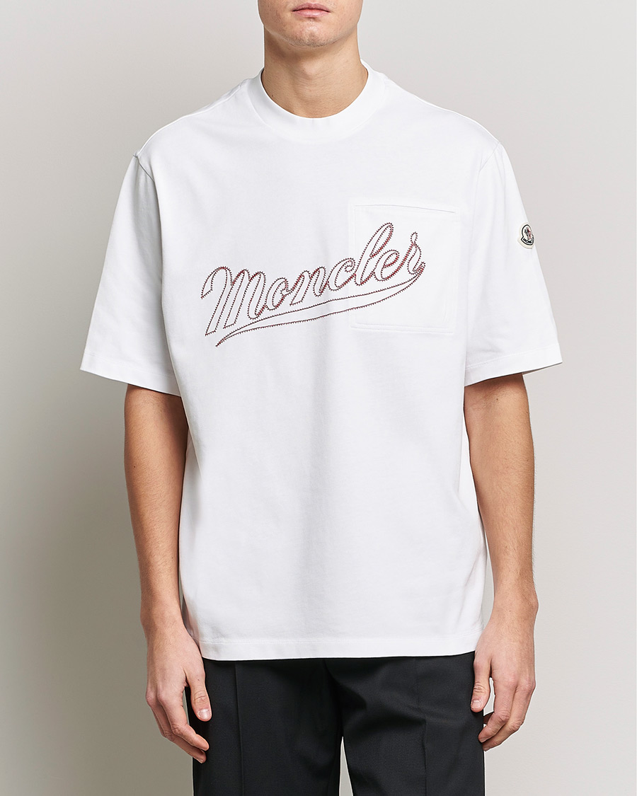 Men | T-Shirts | Moncler | Signature T-Shirt White