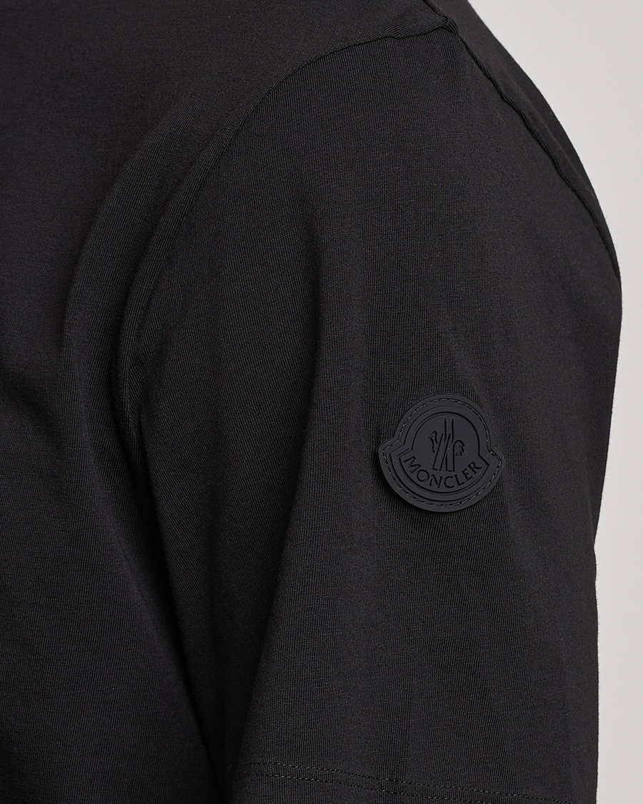Men | T-Shirts | Moncler | Lettering T-Shirt Black