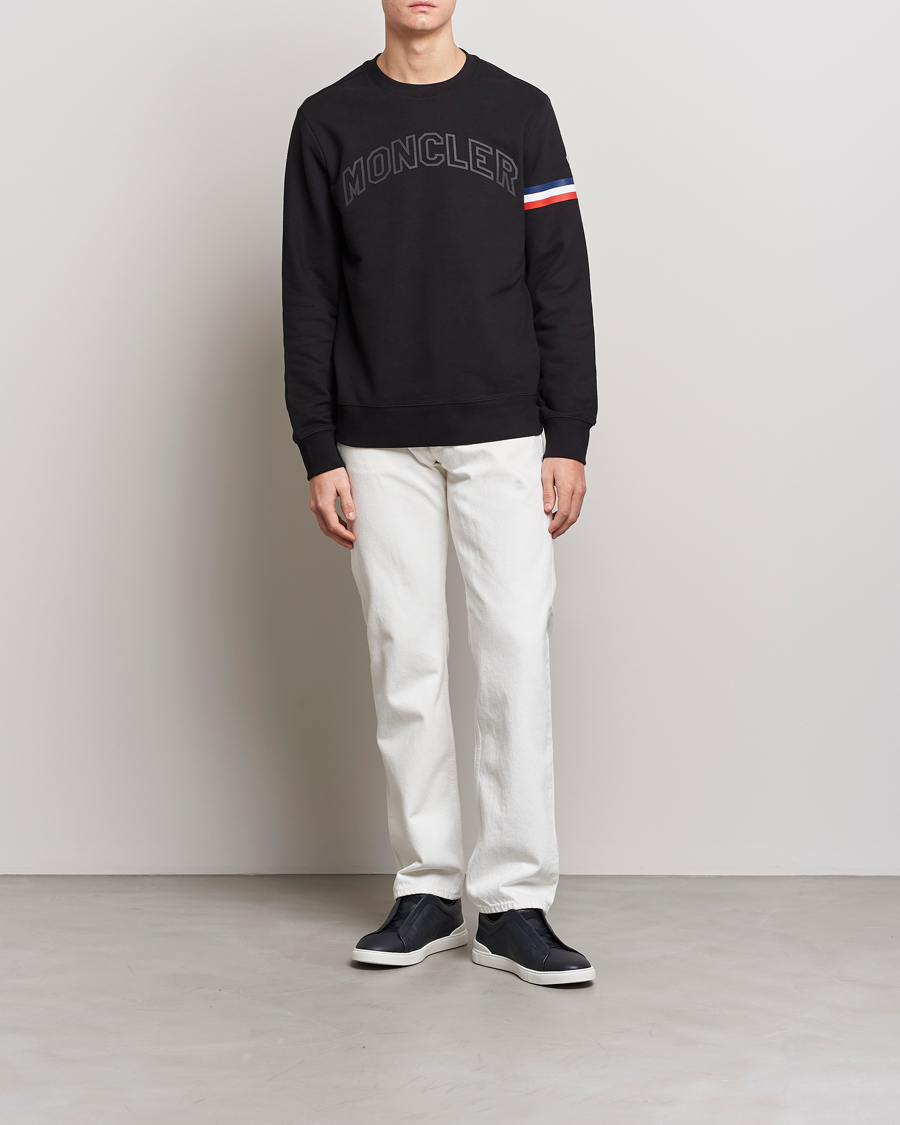 Men | Sweaters & Knitwear | Moncler | Armband Logo Sweatshirt Black