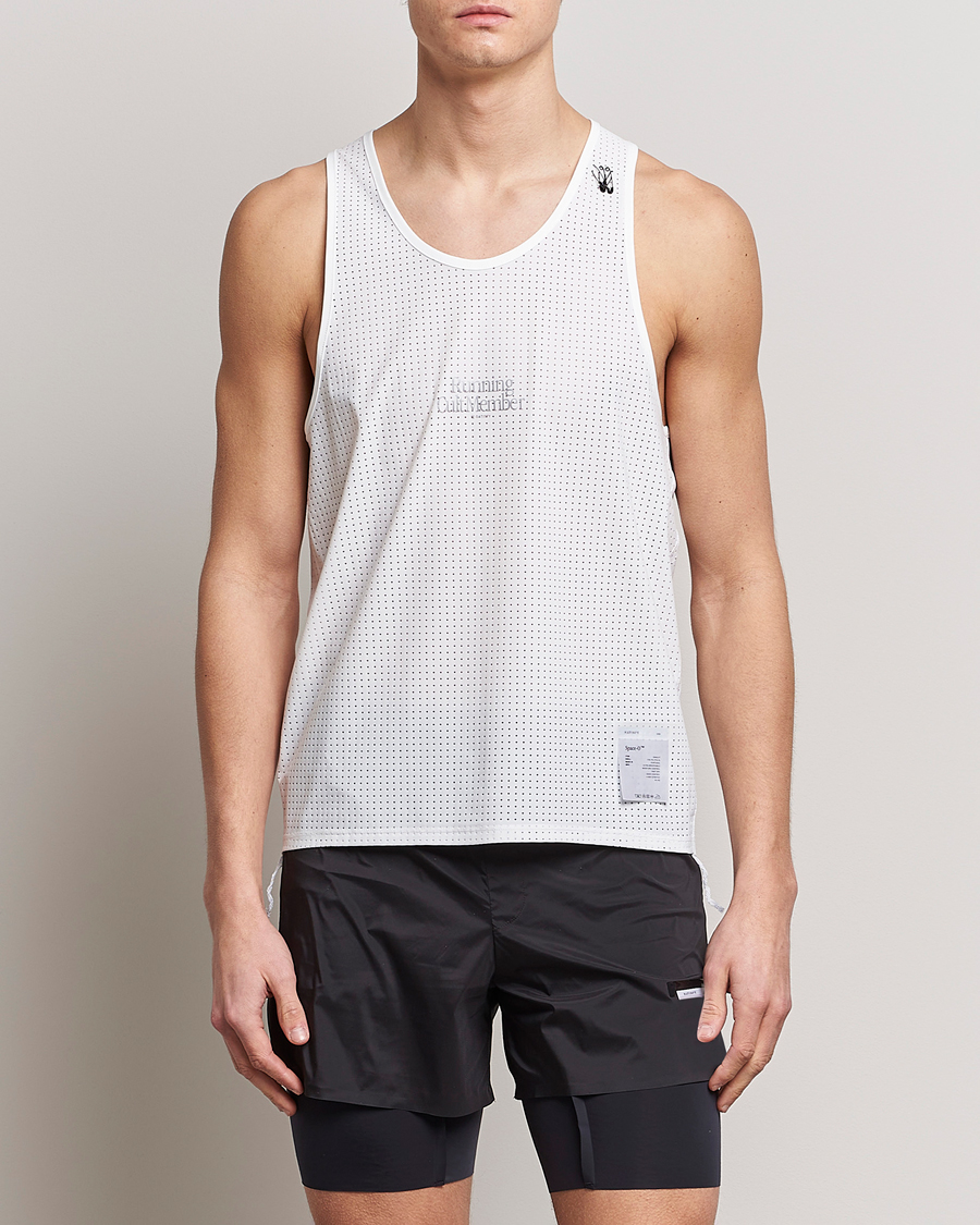 Men | T-Shirts | Satisfy | Space-O Singlet White