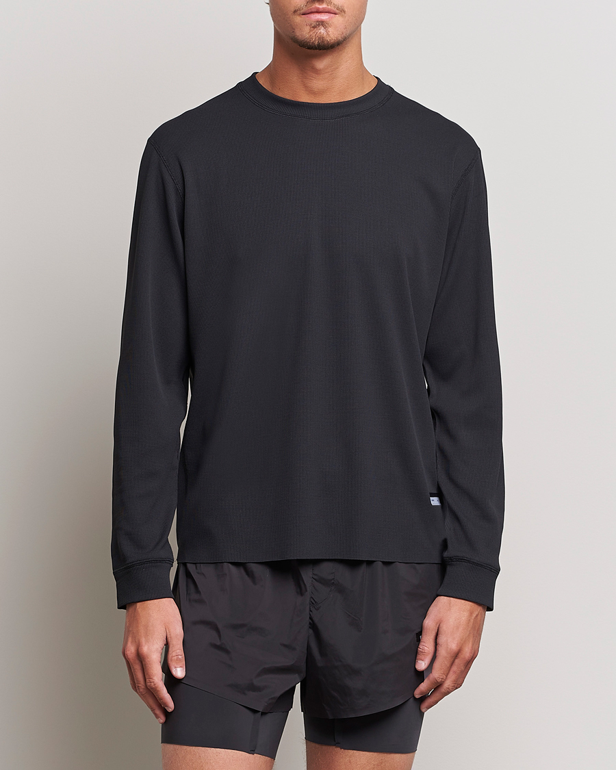 Men | Long Sleeve T-shirts | Satisfy | Aura3D Base Layer Black