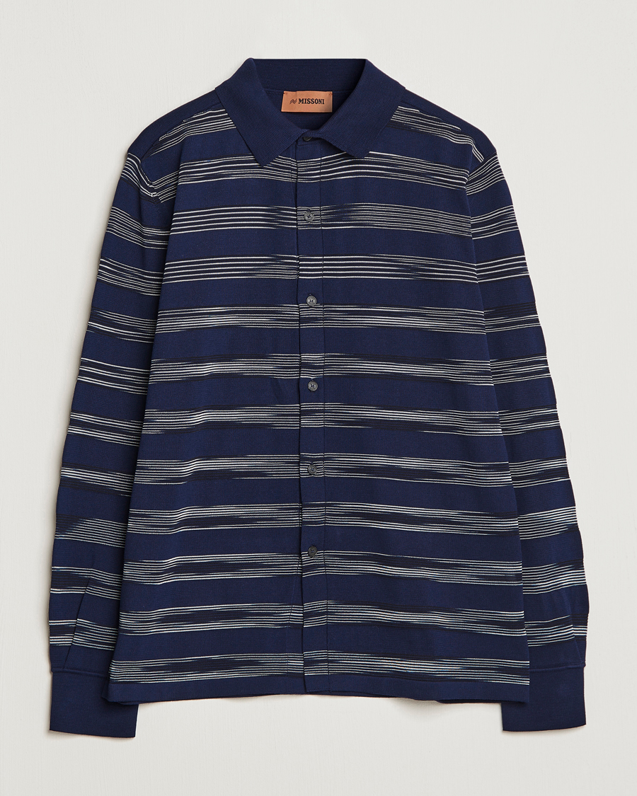 Men | Shirts | Missoni | Space Dye Knitted Shirt Black/Navy