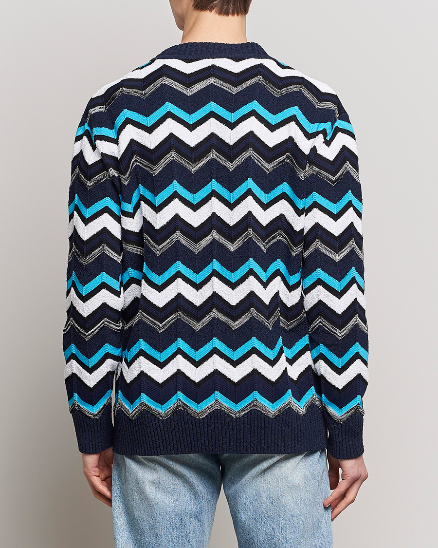 Men | Sweaters & Knitwear | Missoni | Maxi Cardigan Navy/White