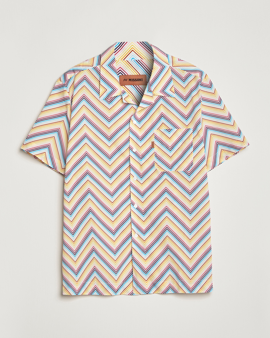 Men | Shirts | Missoni | Zig Zag Short Sleeve Shirt Multicolor