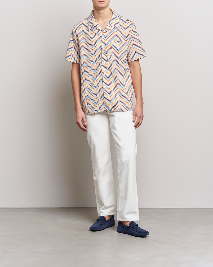 Men | Shirts | Missoni | Zig Zag Short Sleeve Shirt Multicolor