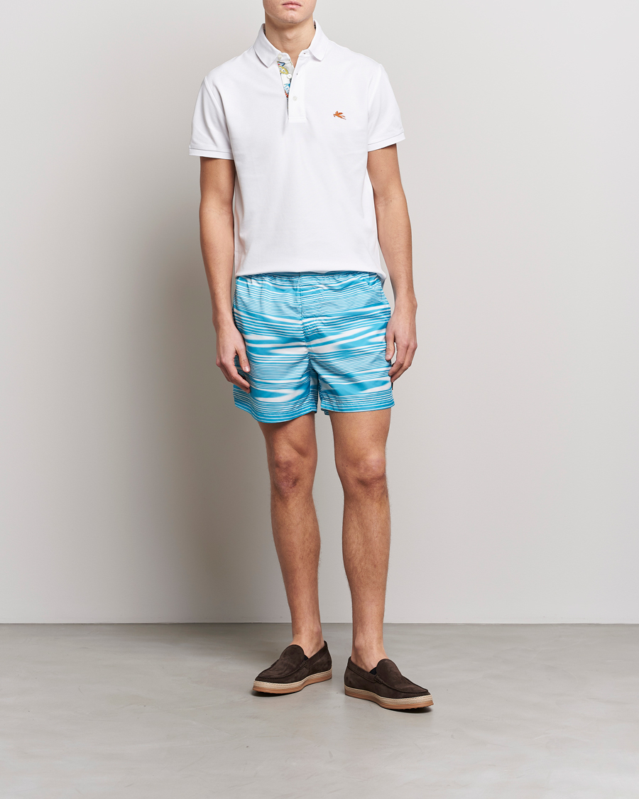 Men | Swimwear | Missoni | Space Dye Swim Trunks Light Blue