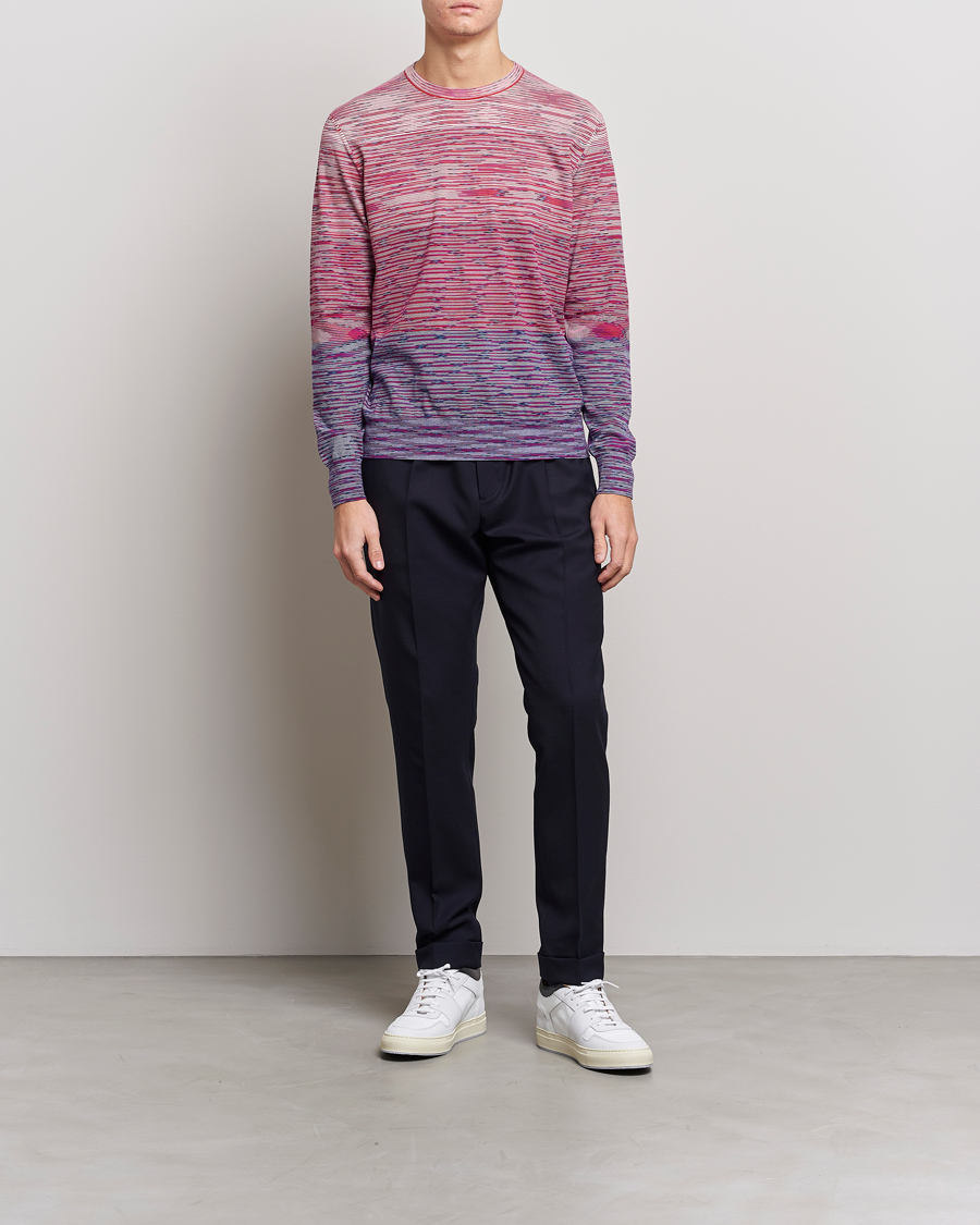 Men | Missoni | Missoni | Striped Degrade Sweater Red