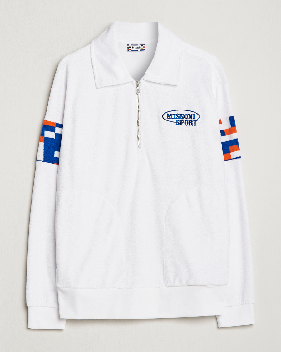 Men | Sweaters & Knitwear | Missoni | Sport Half Zip White