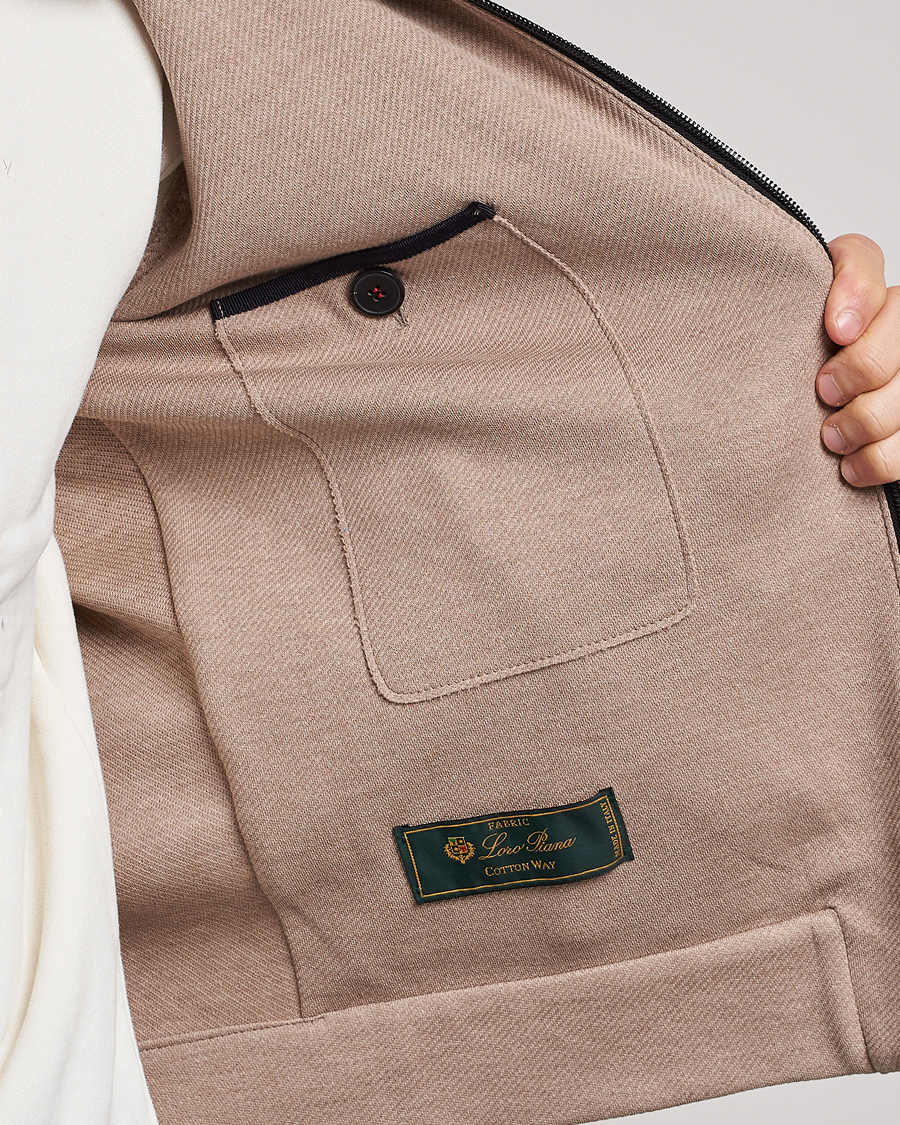 Men | Coats & Jackets | Harris Wharf London | Loro Piana Cavalry Twill Harrington Jacket Oat