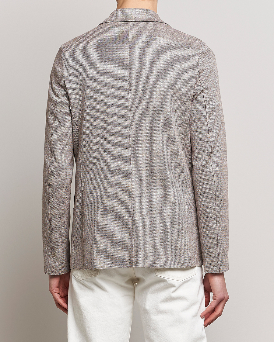 Men | Blazers | Harris Wharf London | Linen Blend Blazer Tobacco