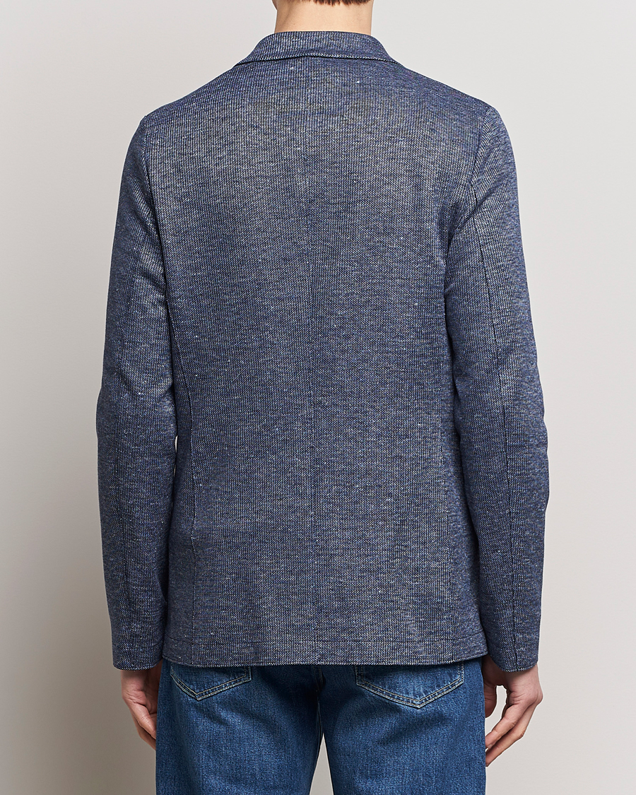 Men | Blazers | Harris Wharf London | Linen Blend Blazer Denim