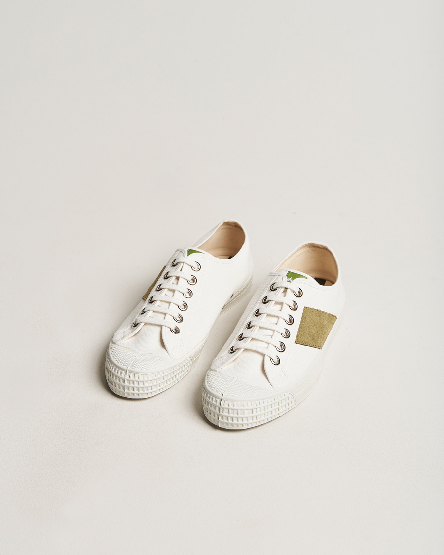 Men | Shoes | Novesta | Star Master Organic Cotton Sneaker White/Green