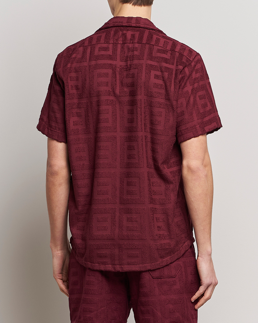 Men | Shirts | OAS | Terry Cuba Short Sleeve Shirt Burgundy