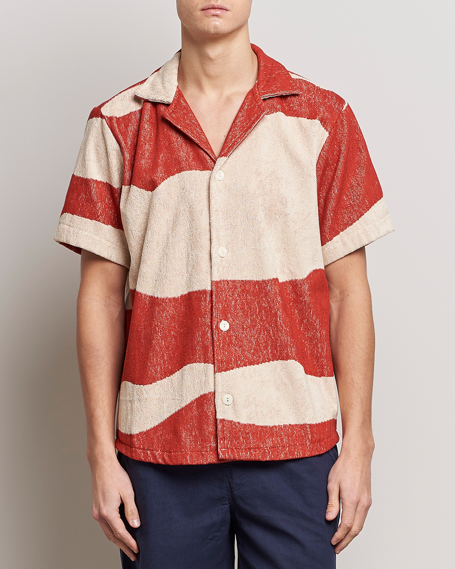 Men | Shirts | OAS | Terry Cuba Short Sleeve Shirt Amber Dune