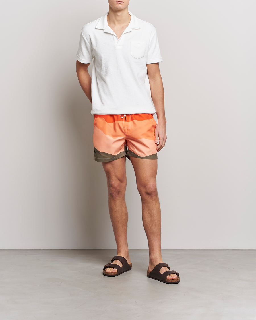Men | Swimwear | OAS | Printed Swimshorts Fire Wave