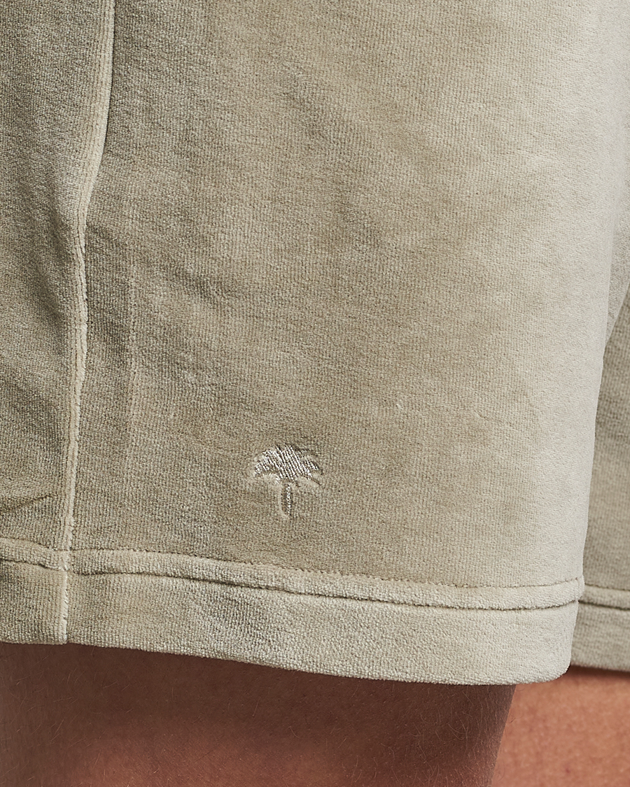 Men | Shorts | OAS | Drawstring Velour Shorts Washed Grey