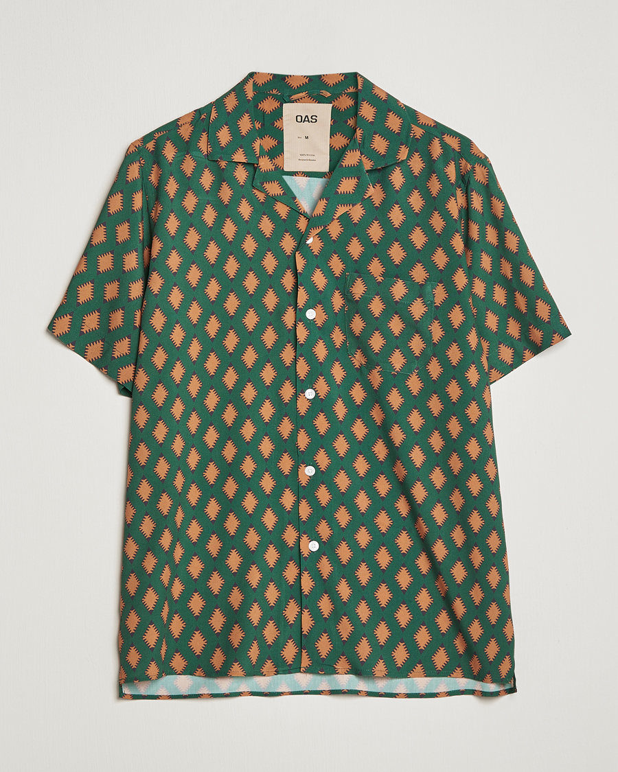 Men | Shirts | OAS | Viscose Resort Short Sleeve Shirt Smokin Rustic