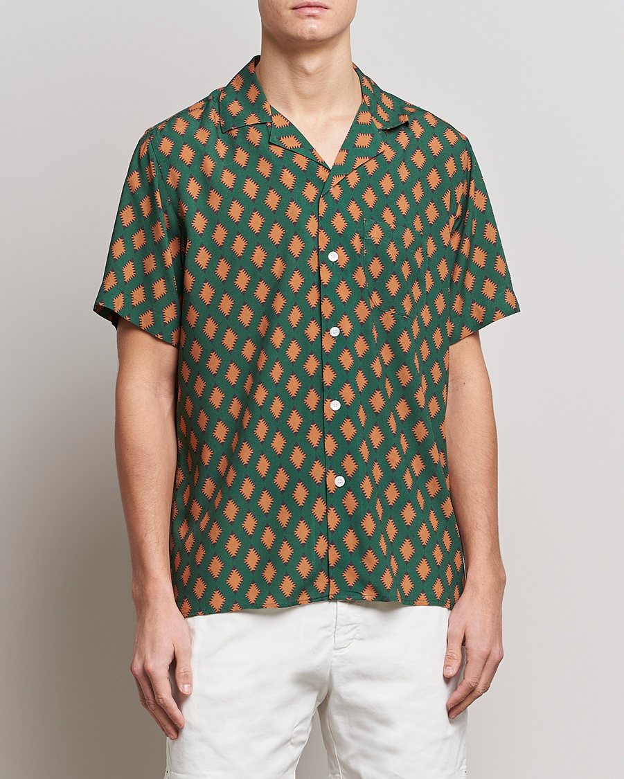 Men | Shirts | OAS | Viscose Resort Short Sleeve Shirt Smokin Rustic