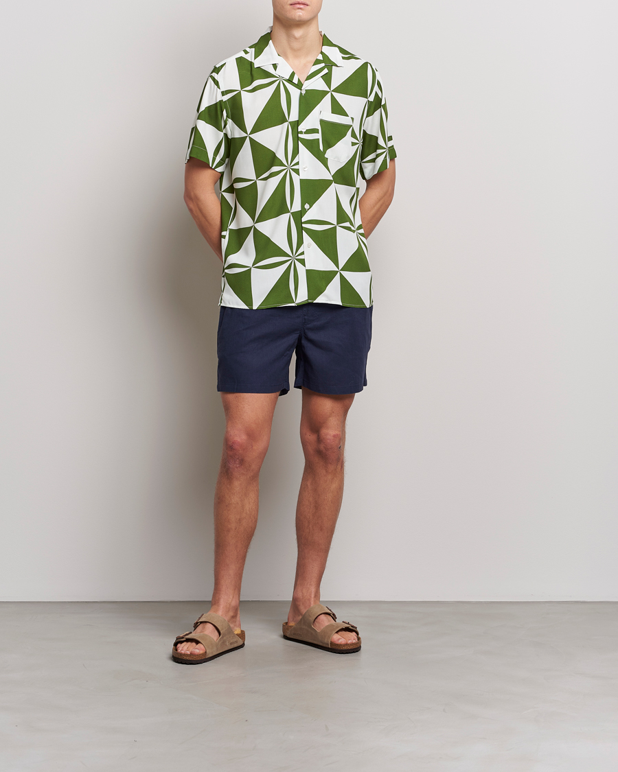 Men | Shirts | OAS | Viscose Resort Short Sleeve Shirt Bloomy Plateau