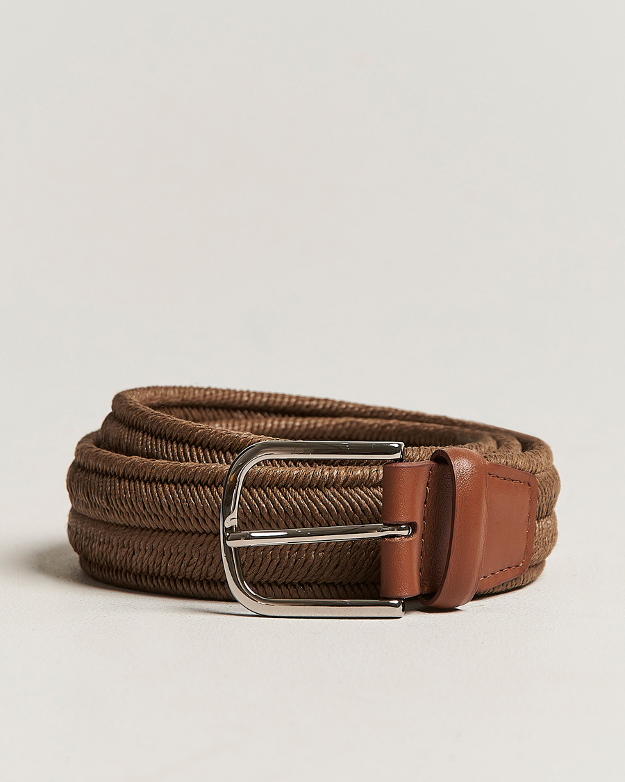 Men | Orciani Elasticated Belt 3,5 cm Cognac | Orciani | Elasticated Belt 3,5 cm Cognac