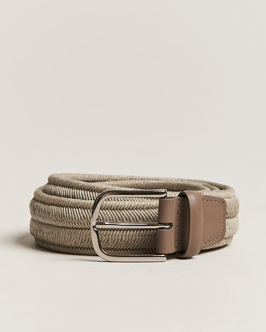 Men | Orciani Elasticated Belt 3,5 cm Grey | Orciani | Elasticated Belt 3,5 cm Grey