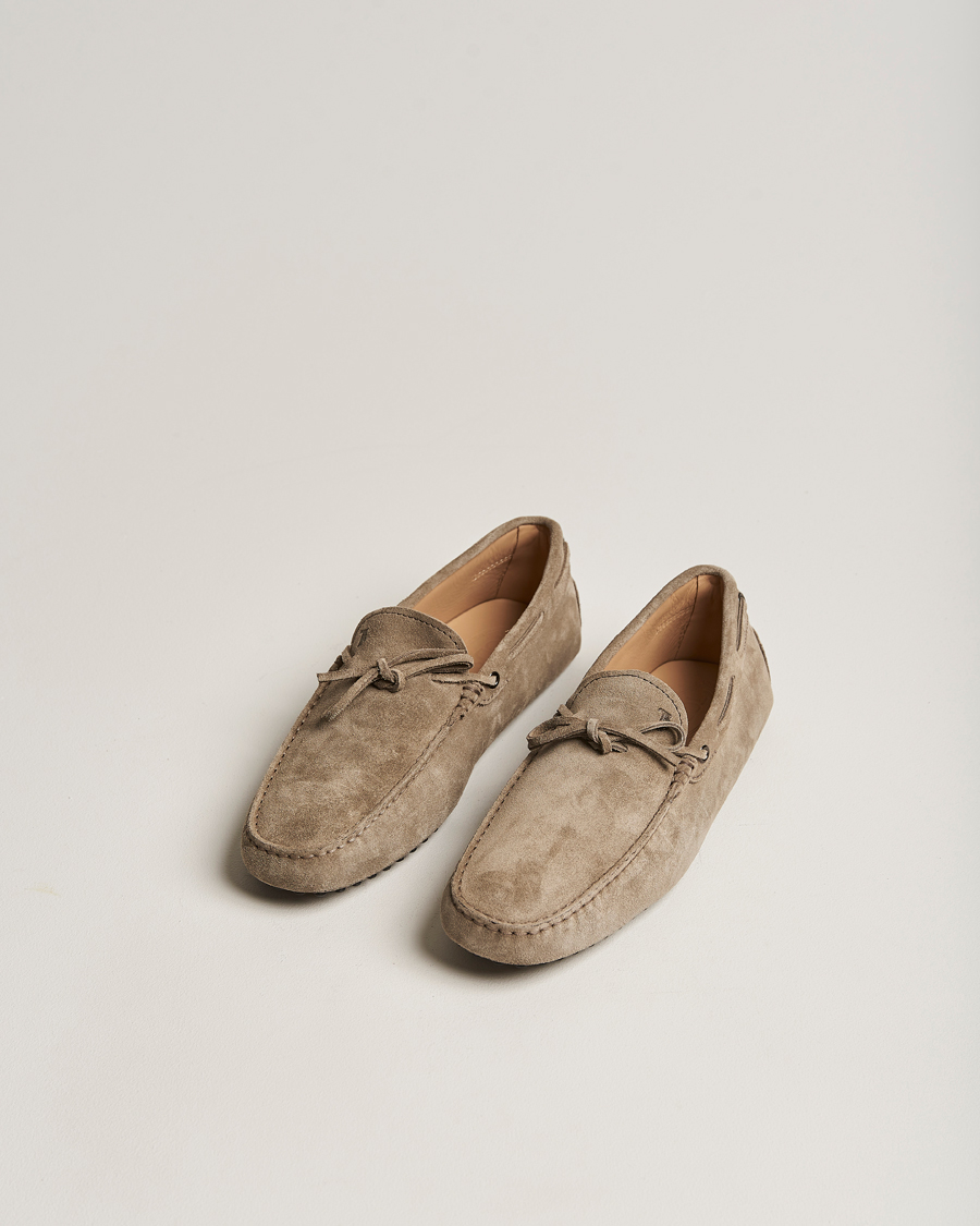 Men | Tod's | Tod's | Laccetto Gommino Carshoe Taupe Suede