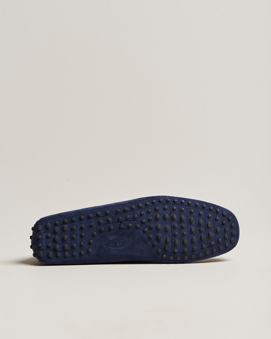Men | Tod's Laccetto Gommino Carshoe Navy Suede | Tod's | Laccetto Gommino Carshoe Navy Suede