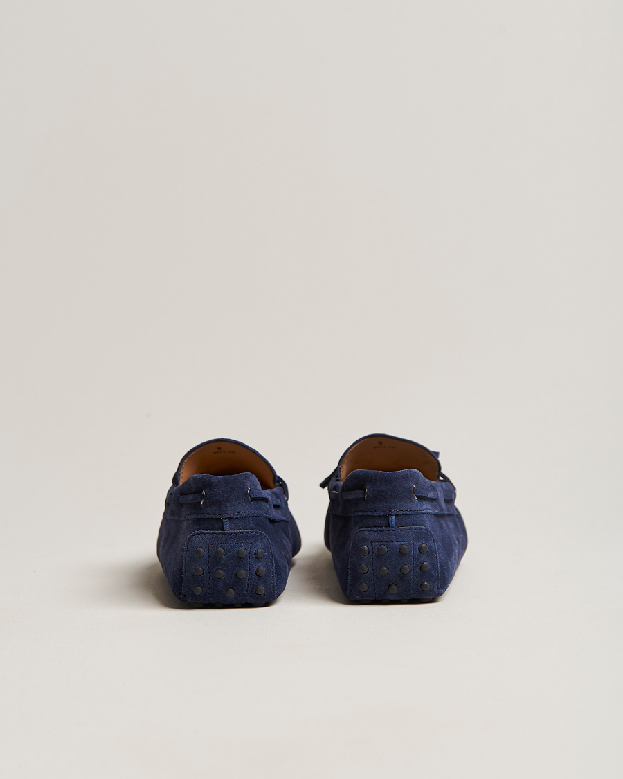 Men | Tod's Laccetto Gommino Carshoe Navy Suede | Tod's | Laccetto Gommino Carshoe Navy Suede