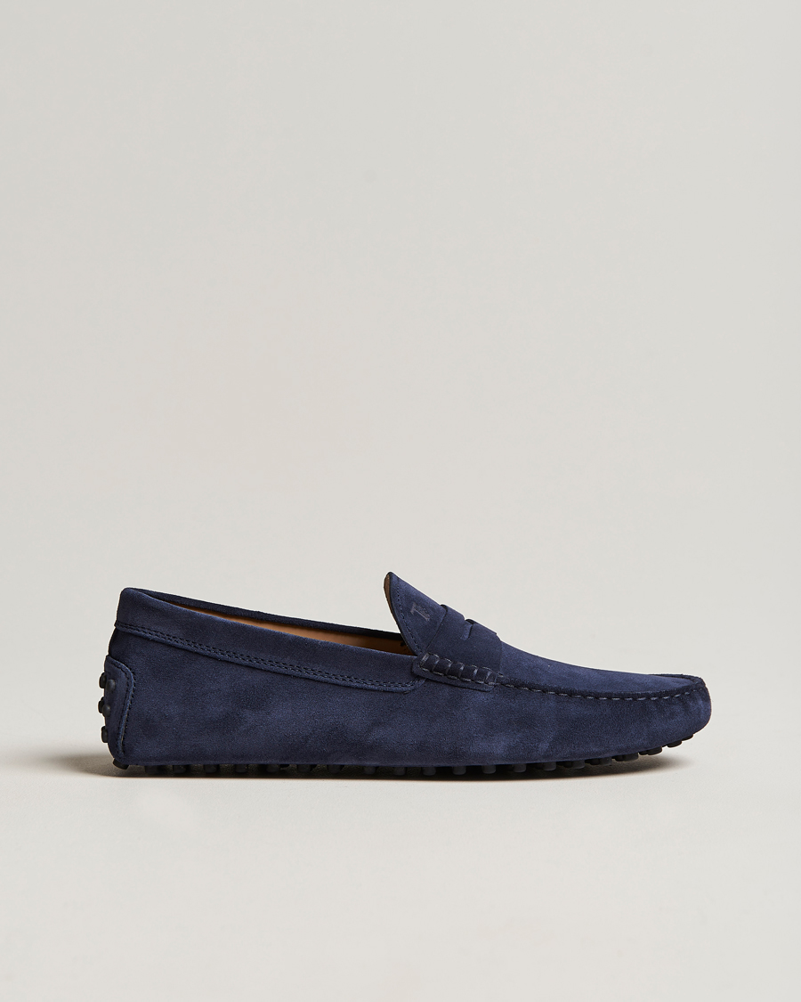 Men | Tod's City Gommino Navy Suede | Tod's | City Gommino Navy Suede