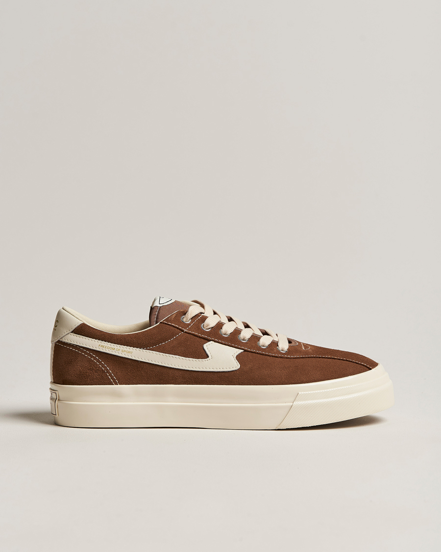 Men | Stepney Workers Club Dellow S-Strike Suede Sneaker Bark/Ecru | Stepney Workers Club | Dellow S-Strike Suede Sneaker Bark/Ecru