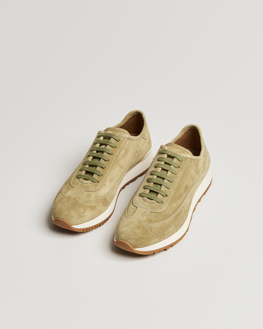 Men | Shoes | John Lobb | Hurlingham Running Sneakers Moss Suede