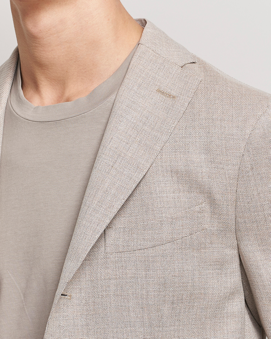 Men | Blazers | Boglioli | K Jacket Wool Hopsack Blazer Beige