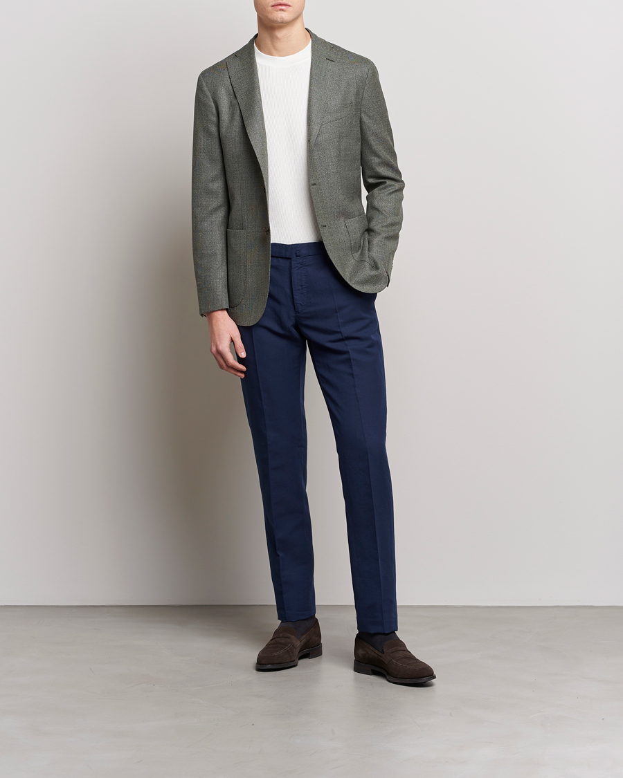 Men | Blazers | Boglioli | K Jacket Wool Hopsack Blazer Sage Green