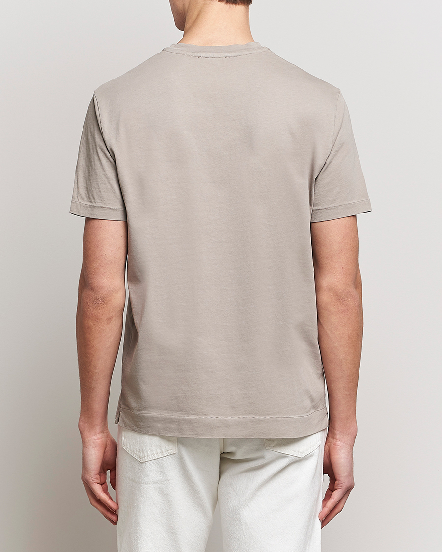 Men | T-Shirts | Boglioli | Short Sleeve T-Shirt Washed Grey