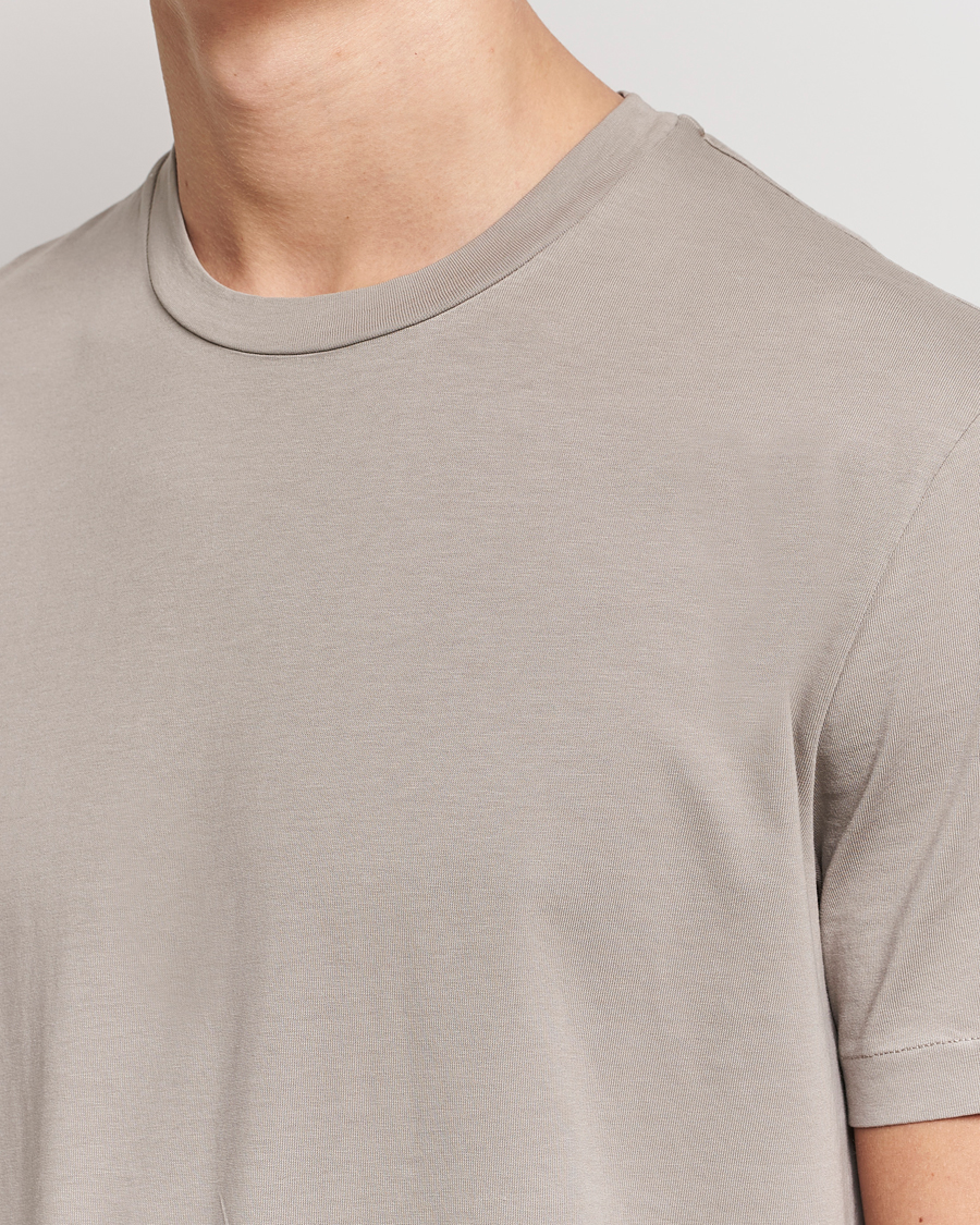 Men | T-Shirts | Boglioli | Short Sleeve T-Shirt Washed Grey