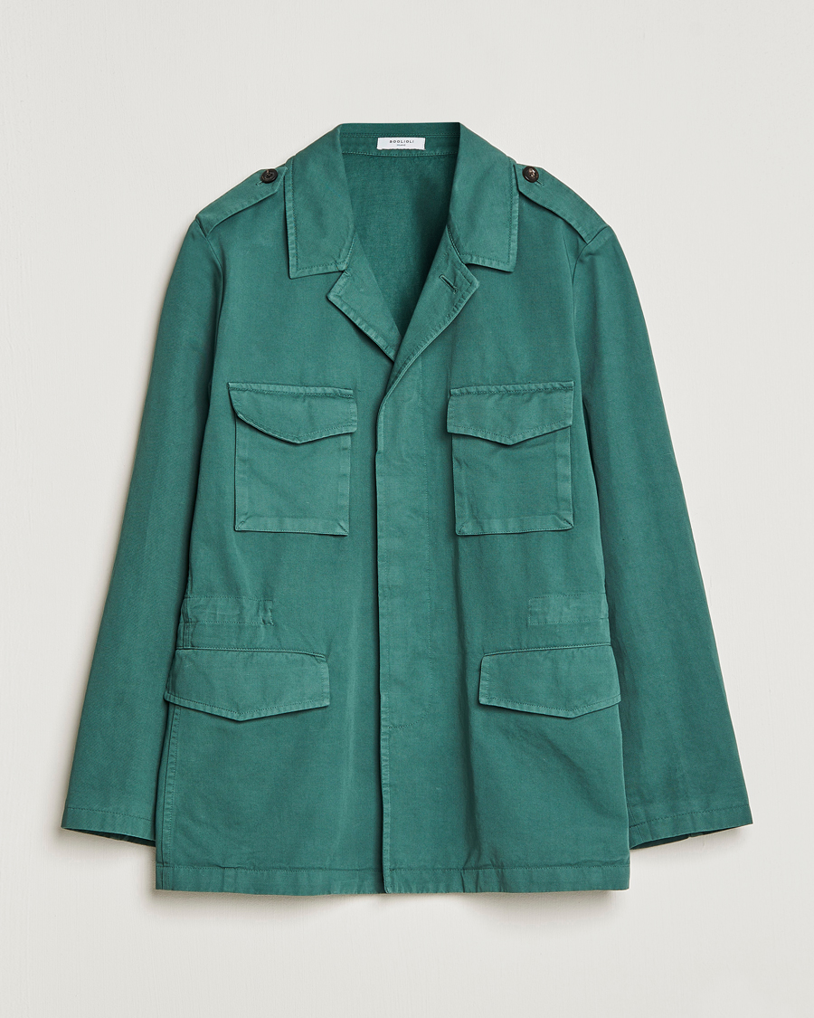 Men | Coats & Jackets | Boglioli | Field Jacket Dark Green