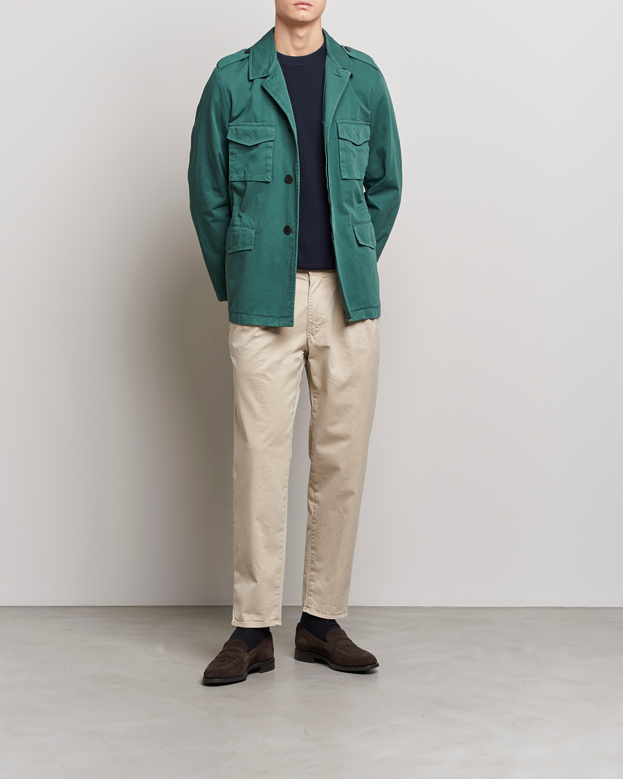 Men | Coats & Jackets | Boglioli | Field Jacket Dark Green